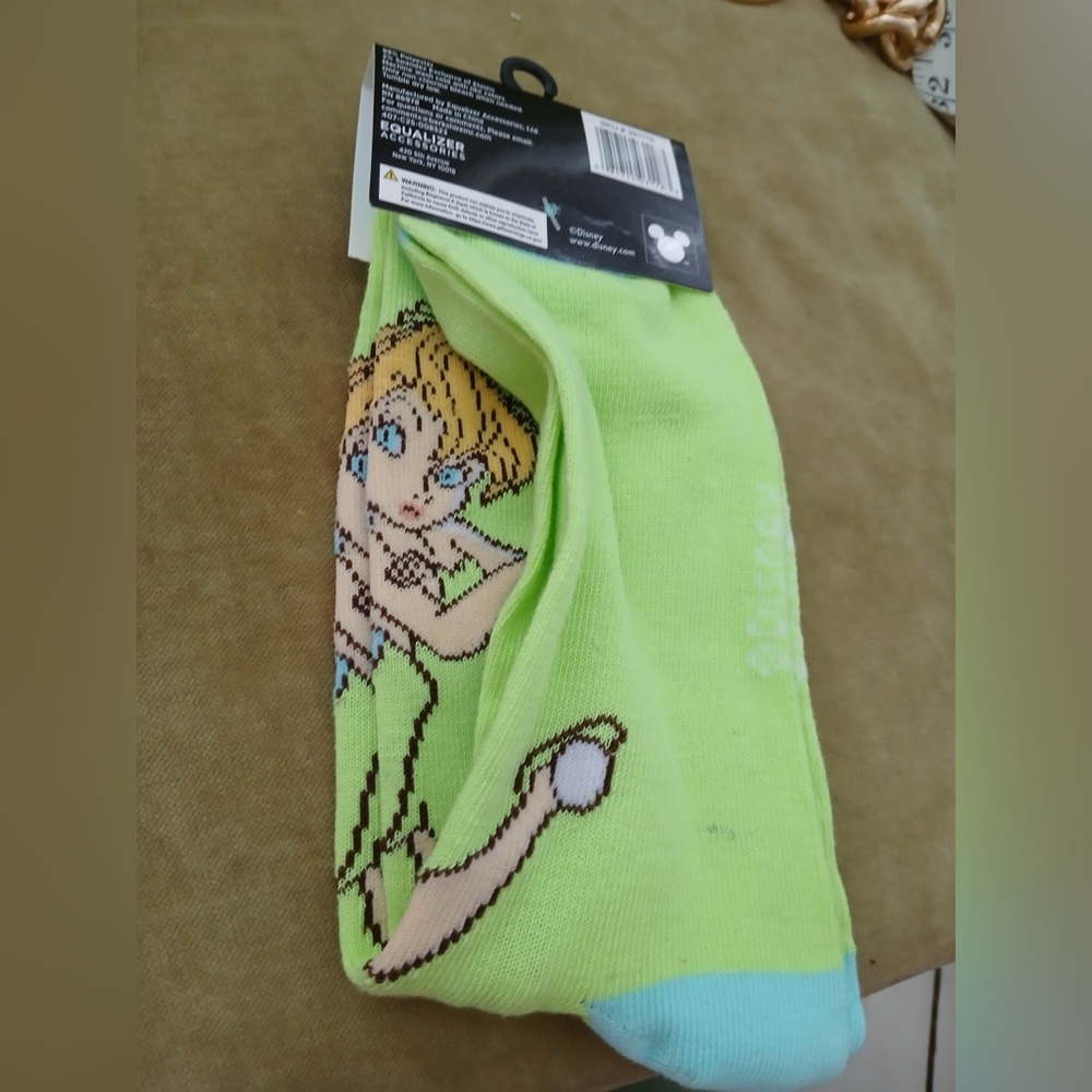 Disney Tinker Bell Green and Blue Socks